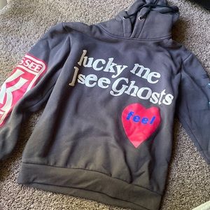 Kanye West lucky me I see ghosts hoodie